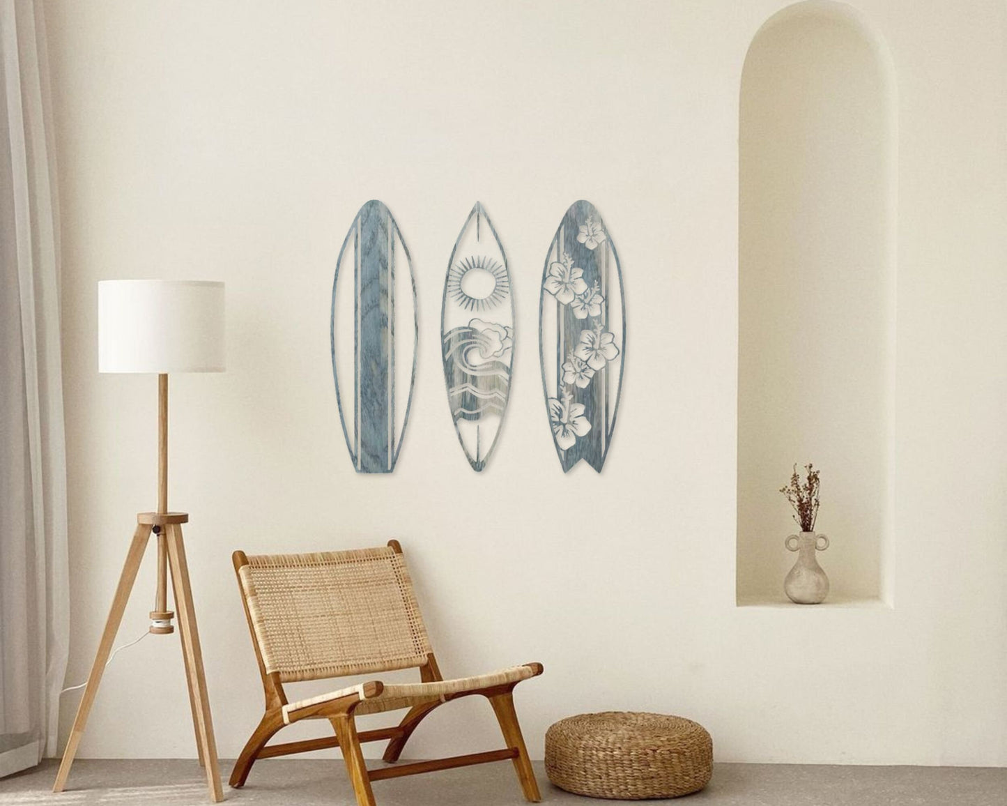 Tropical Surf Board Design - 3 Panel