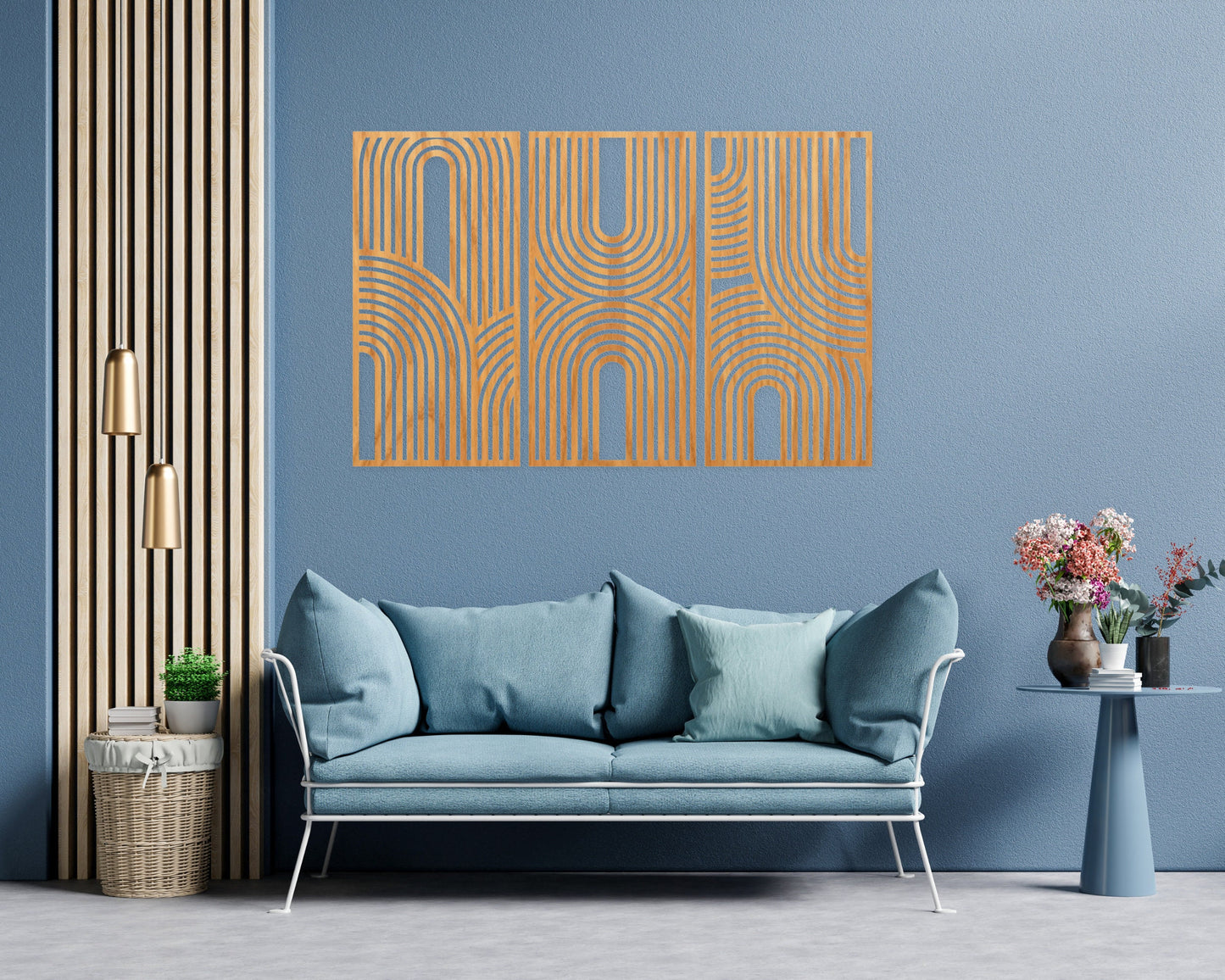 Bauhaus Style Wall Art - 3 Panel