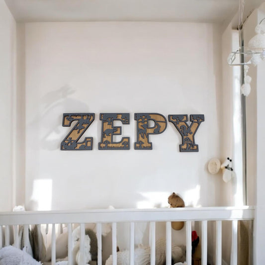 Double Layered Animal Themed Letters