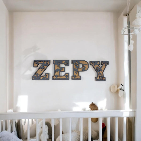 Double Layered Animal Themed Letters