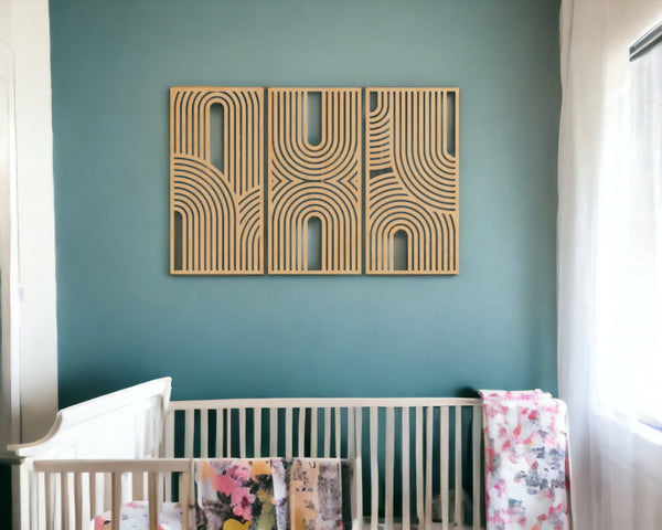 Bauhaus Style Wall Art - 3 Panel