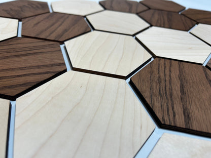 Hexagon Wooden Tiles