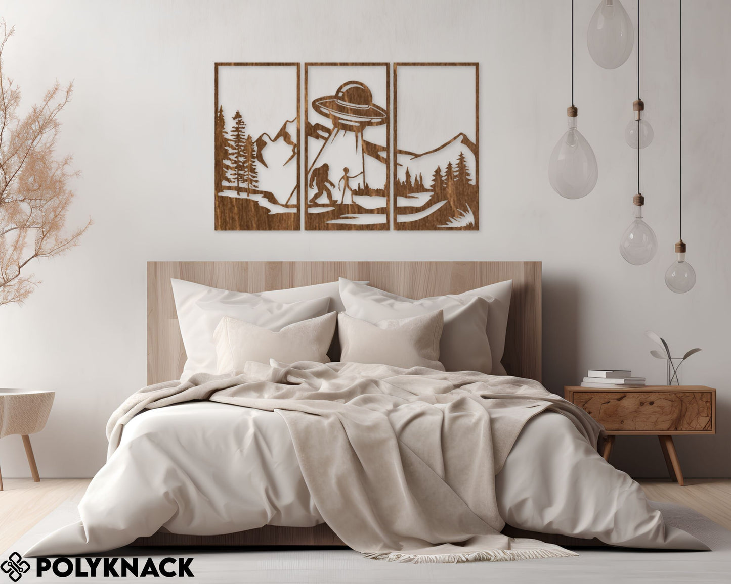 Bigfoot With UFO Design