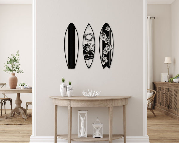 Tropical Surf Board Design - 3 Panel