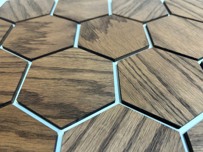 Hexagon Wooden Tiles